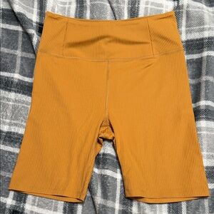 Girlfriend Collective Mustard Bike Shorts